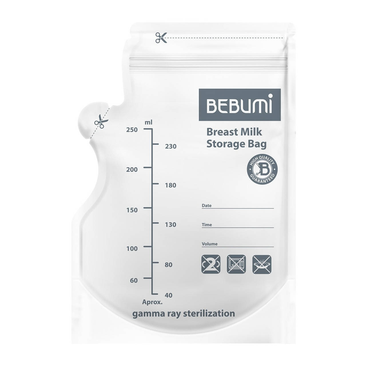 

Комплект пакетов для хранения грудного молока Bebumi Pro (30 штук)