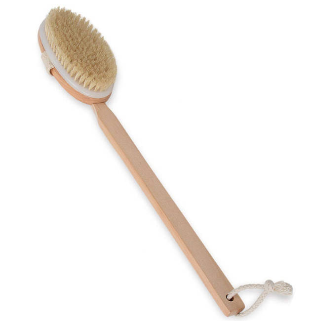 

Щётка для сухого массажа со съемной ручкой