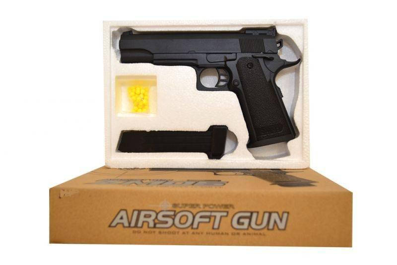 

Игрушечный детский пистолет на пульках CYMA ZM05 пистолет на пульках, пистолет с шариками, игрушечное оружие, Черный