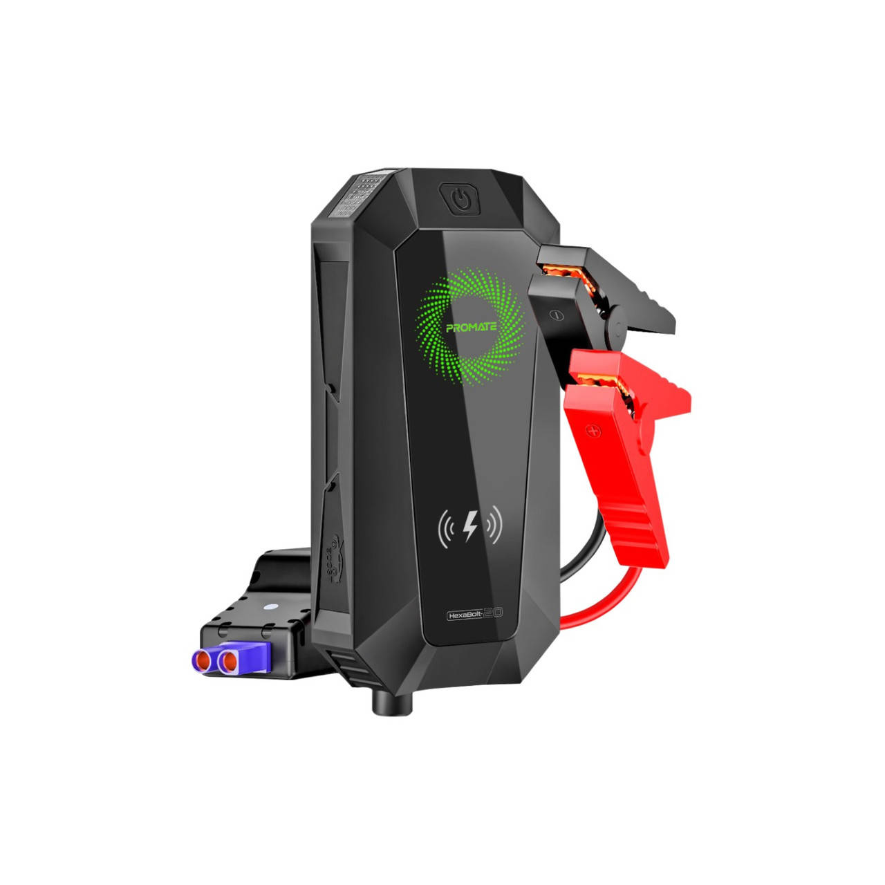 

УМБ Promate HexaBolt-20 19200 мАч, 1500A Jump Starter, 10Вт Qi, 2xUSB3.0 Black