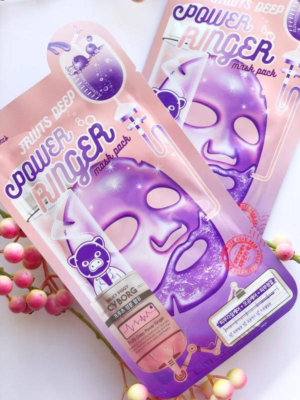 

Тонизирующая тканевая маска для лица Elizavecca Fruits Deep Power Ringer Mask Pack