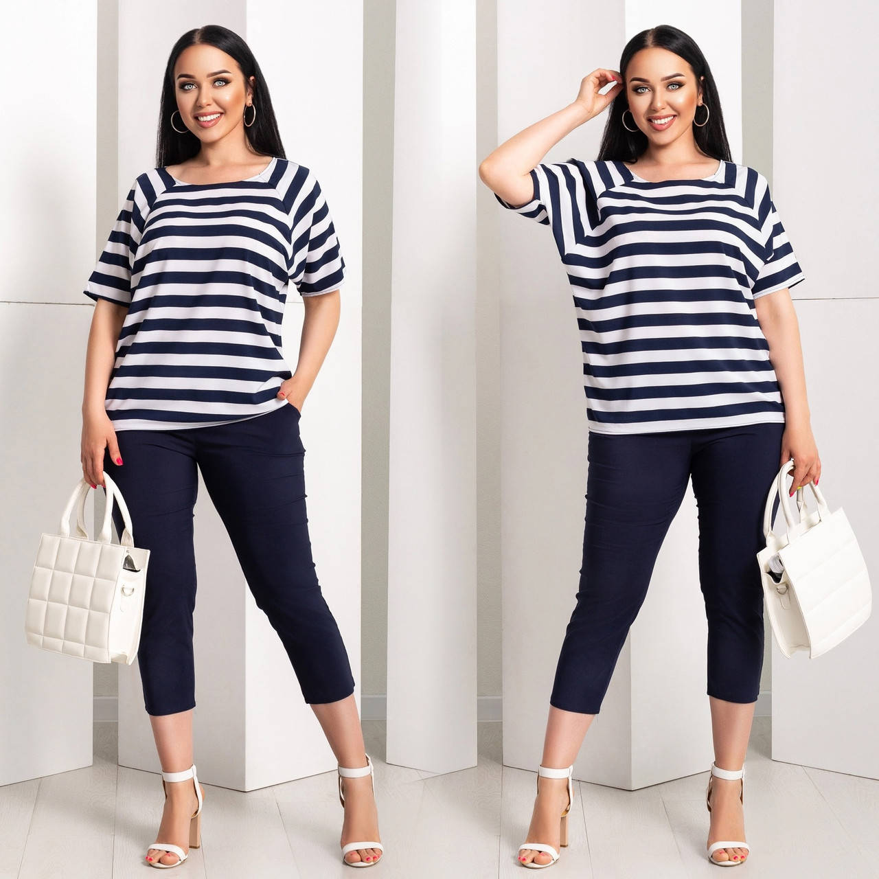 

Костюм двойка женский полубатальный, размеры 46-60 "LADA" недорого от прямого поставщик, Разные цвета