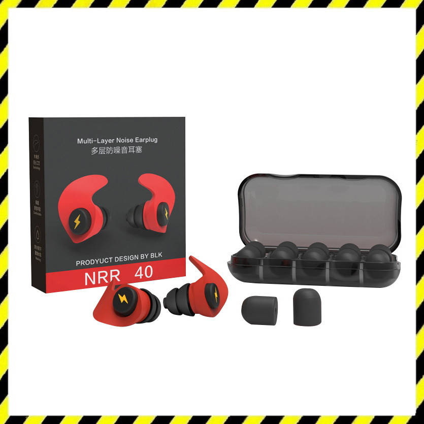 

Беруши стрелковые пассивные для военных, охоты iMeBoBo SafeGuard BLK001 Красные + 10 вкладышей