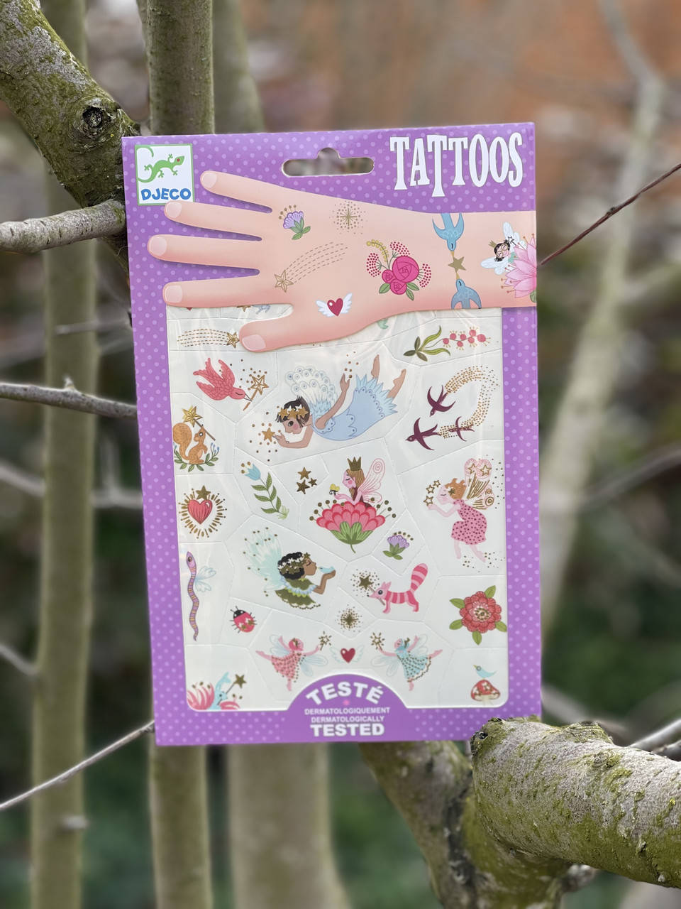 

DJECO Набор временных татуировок, наклеек на тело "Сказочные друзья"