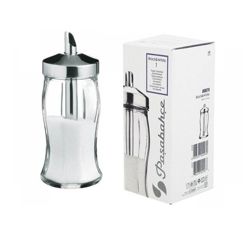 

Сахарница с дозатором 240 мл Black&White Pasabahce PS-80078