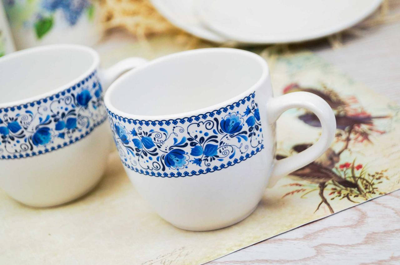 

Кофейная чашка с голубым орнаментом 210 мл, Голубой