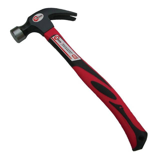 

Молоток столярный 450г ручка из фибергласса INTERTOOL HT-0223