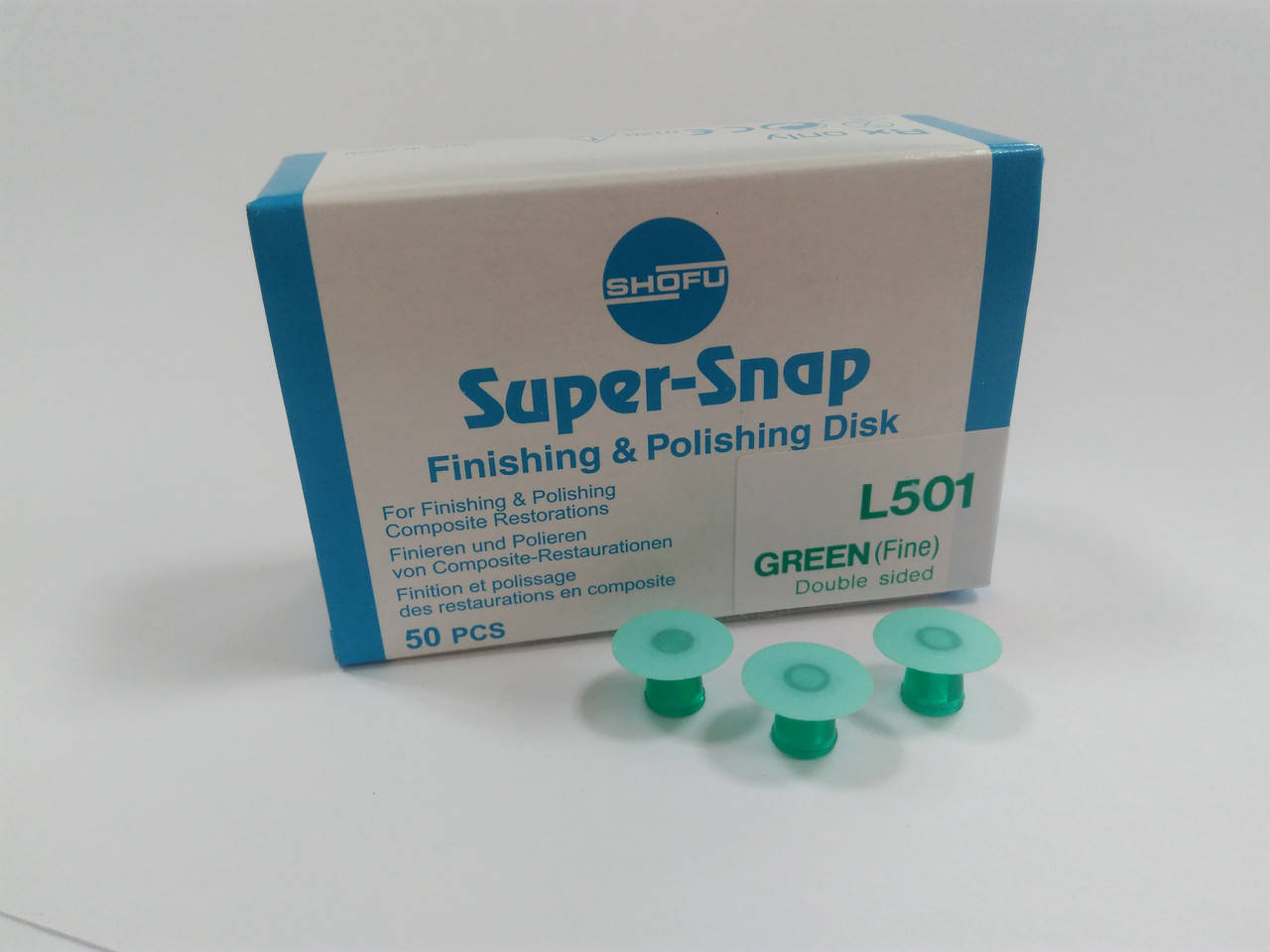 

Шофу диски 50 шт. зеленые двухсторонние больш. L501