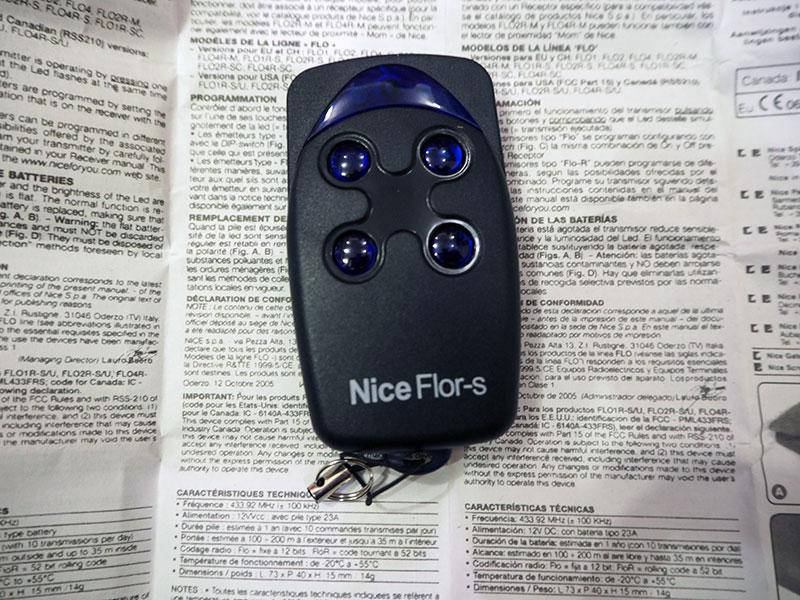 

Брелок пульт Nice FLO4R-S FLO2R-S оригинал