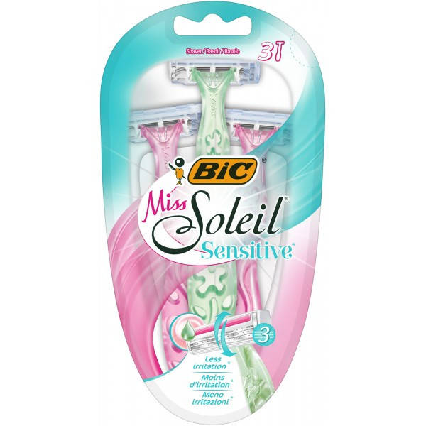 

Набор бритв без сменных картриджей BIC Miss Soleil Sensitive, 3 шт