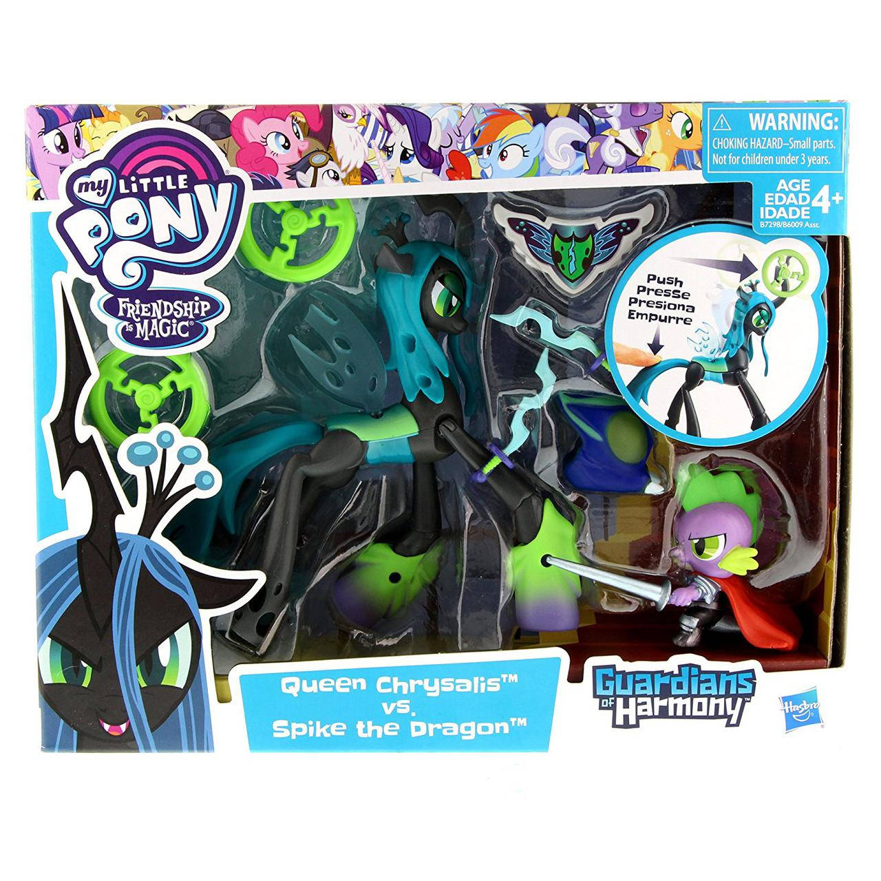 

My Little Pony Queen Chrysalis Spike Dragon Королева Кризалис и дракон Спайк