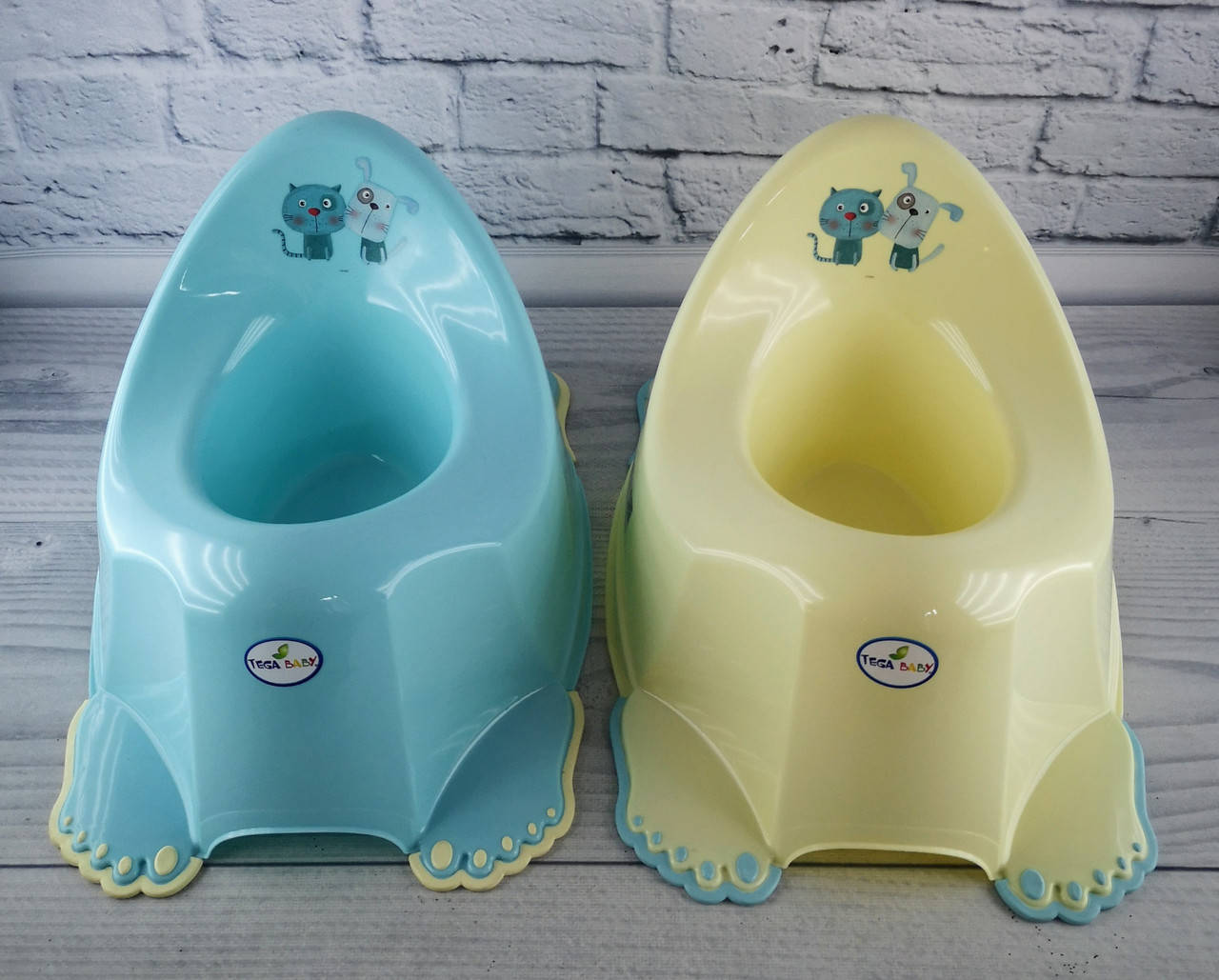 

Горшок детский Антискользящий Пес и Кот PK-001 Tega Baby Польша, Разные цвета
