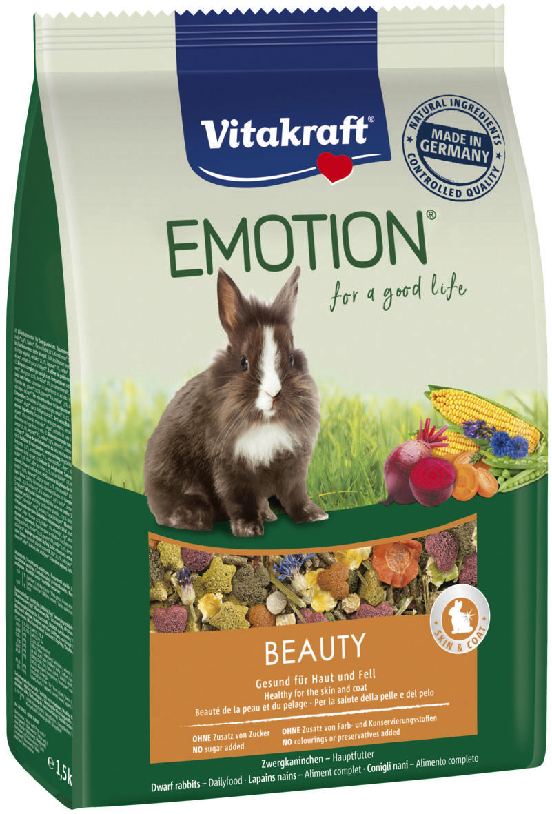 

Vitakraft Emotion Beauty Selection для кроликів 1,5 кг (для шкіри та шерсті)