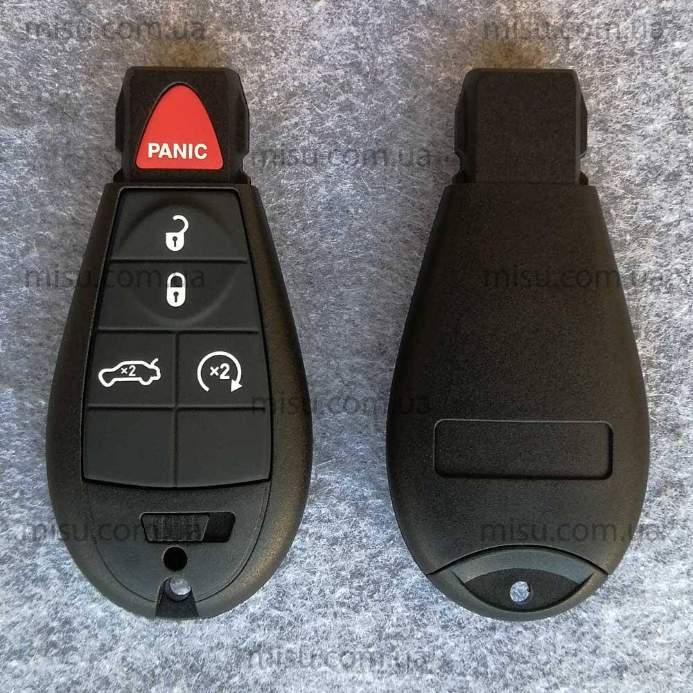 

Смарт-ключ Dodge Jeep Chrysler 4 кнопки + panic V1 ( рыбка )