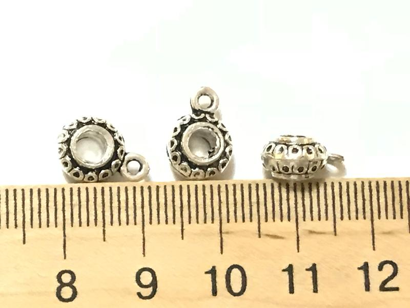 

Бейл, Держатель для кулона, Античное серебро, Цинковый сплав, 11 mm x 9 mm