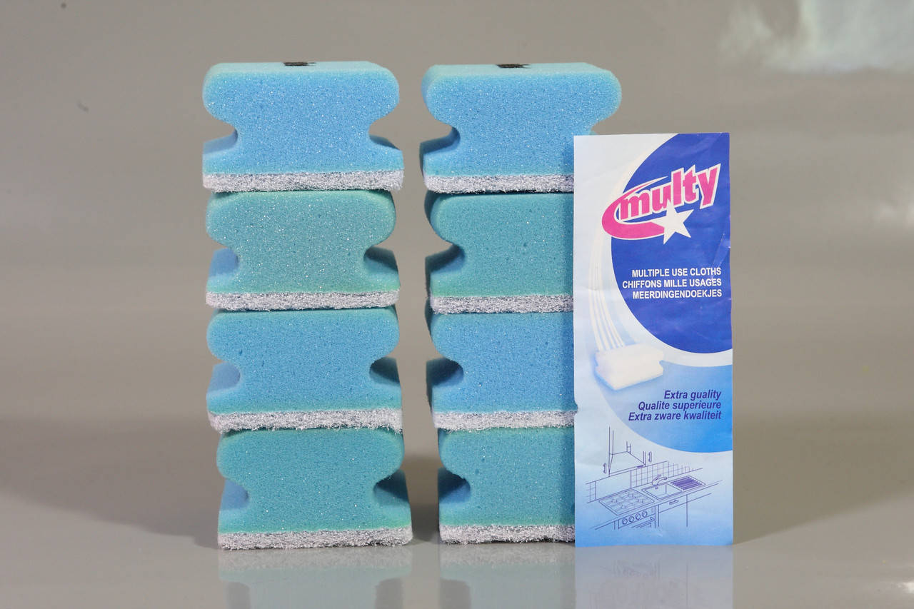 

Губка кухонна профільна (8 шт.), Разные цвета