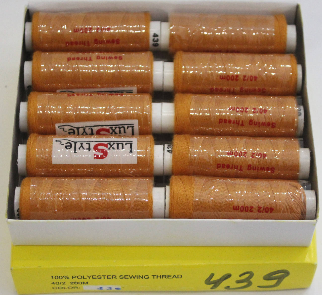 

Нитки швейные LuxStyle 40/2-200м (100% полиэстeр) №439, Разные цвета