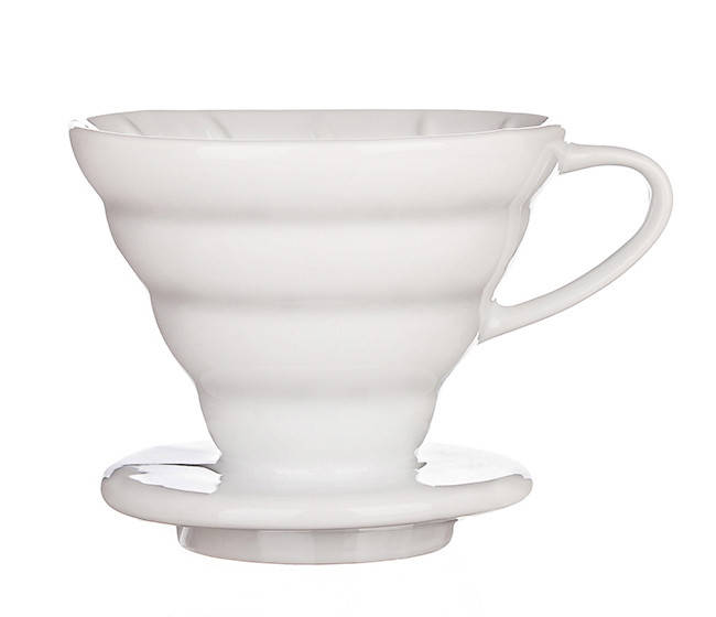 

Пуровер Angel's Co. 02 Hario V60 Style керамический белый на 1-4 порции