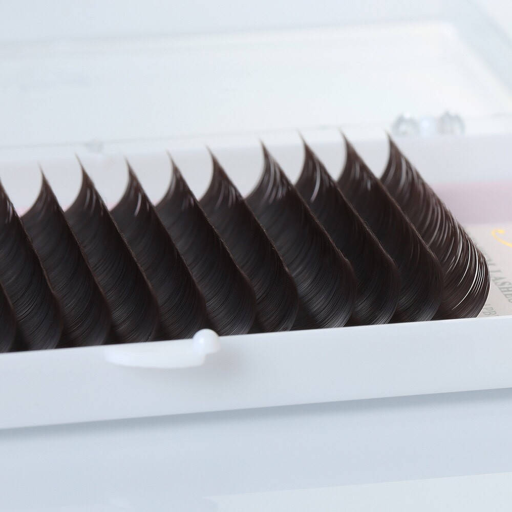 

Ресницы тёмный шоколад "YELIX", отдельные длины