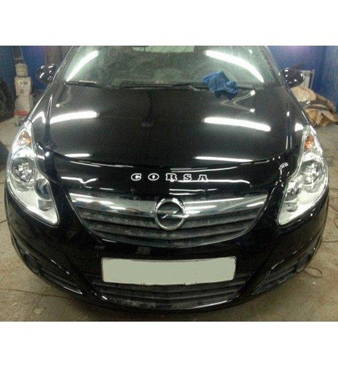 

Дефлектор на капот (мухобойки) Opel Corsa D 2007-