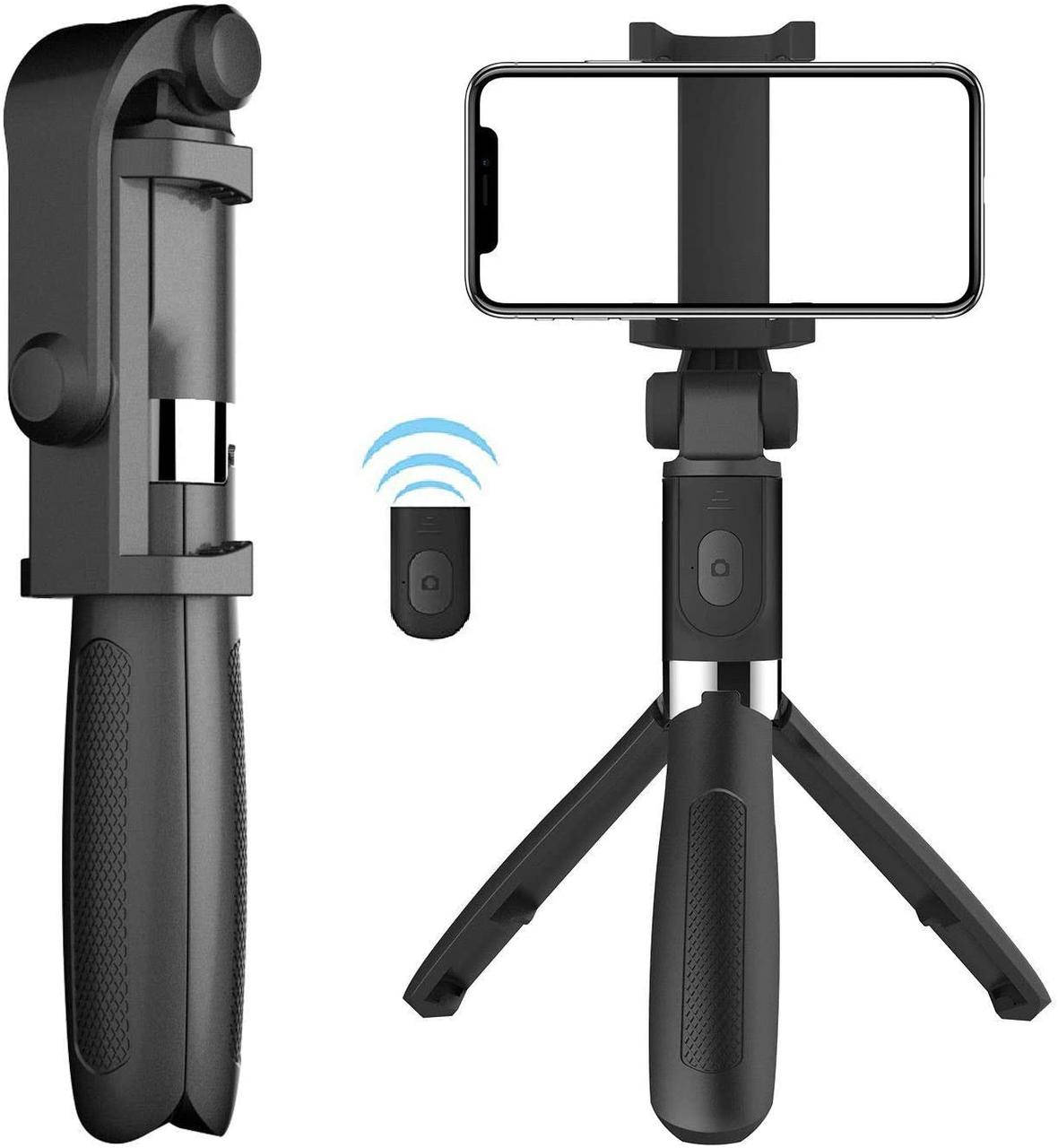 

Селфи-палка Usams трипод для телефонов 3 режима с Bluetooth-пультом 18,6 - 70 см. Черный (L01s)