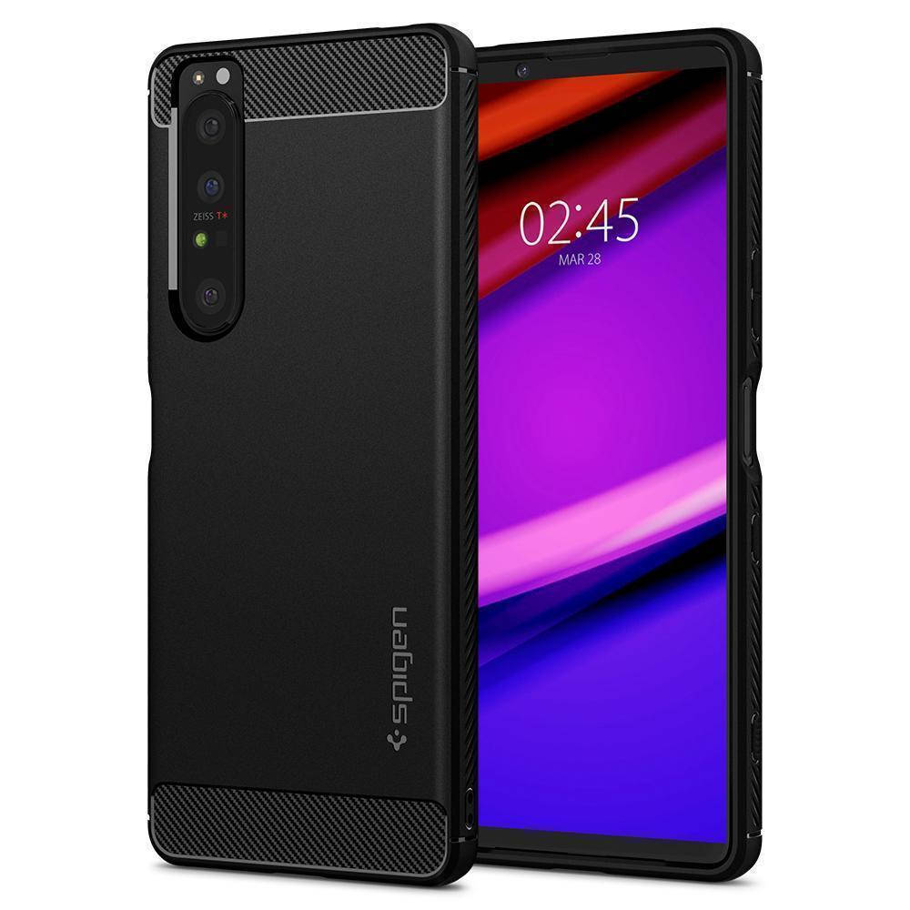 

Чехол Spigen Rugged Armor для Sony Xperia 1 III Matte Black (ACS02841), Черный