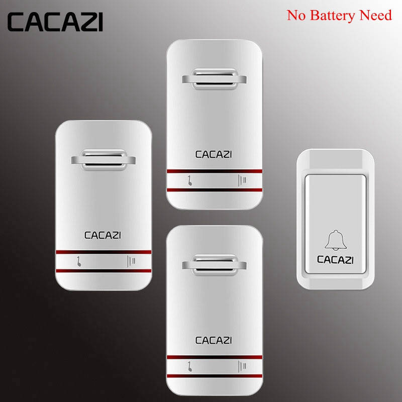 

Безпроводной звонок 2 + 2 CACAZI №1043, Белый