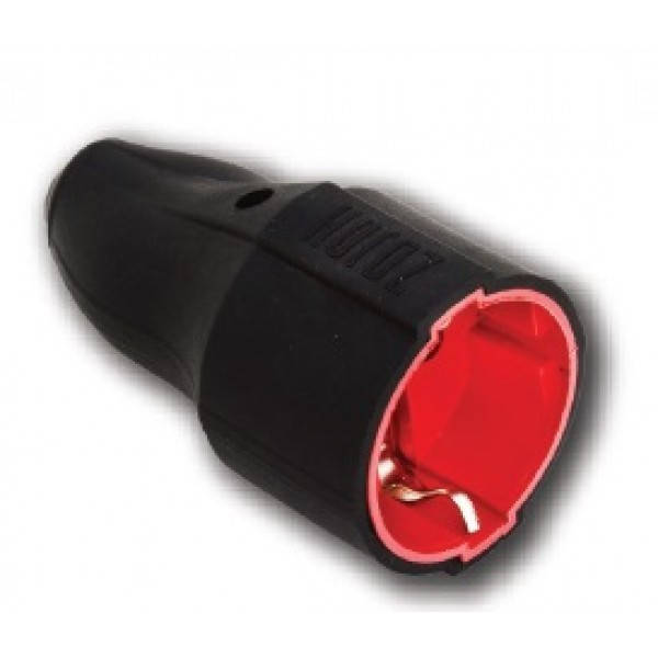 

Штепсельное гнездо с заземлением каучуковое