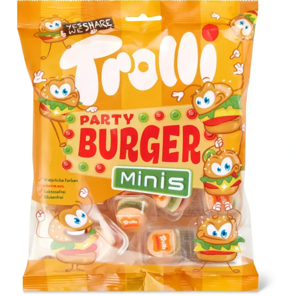 

Желейные конфеты Trolli Party Burger Minis 170g