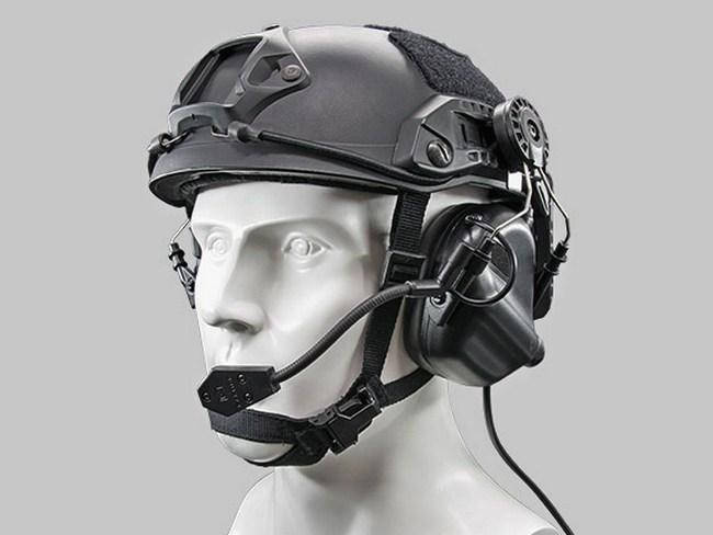 

Тактические активные наушники Earmor М32Н с креплением и гарнитурой под шлем Черный