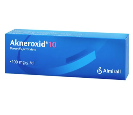 

Гель От Вульгарных Угрей на Груди и Спине Akneroxid 10 100 mg/ g Almirall Германия 50г