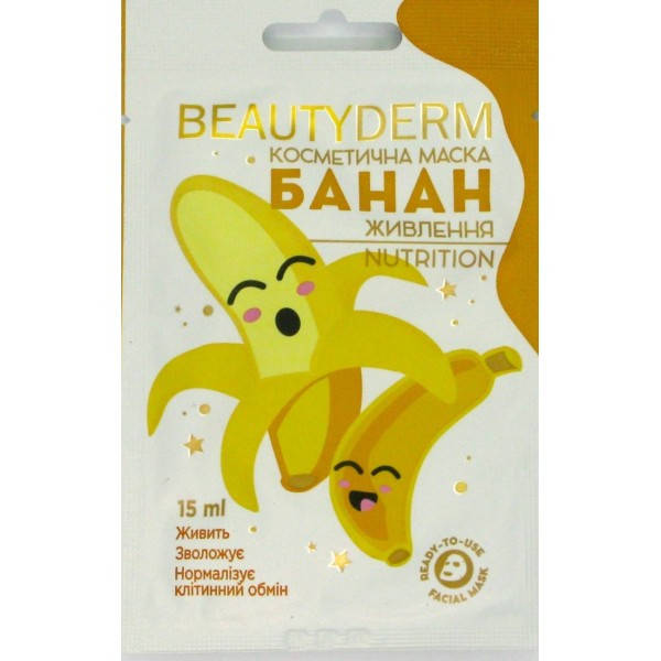 

Маска альгинатная Beauty Derm Живлення с бананом, 15 мл