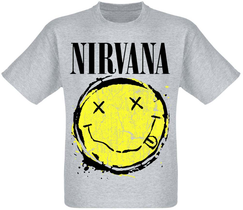 

Футболка Nirvana "Smiley Splat" (меланж) XL