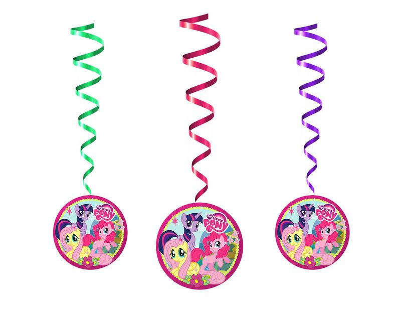 

Набор "Гирлянды-подвески-спиральки" бумажные (5 шт./набор) Маленькие Пони, Разные цвета