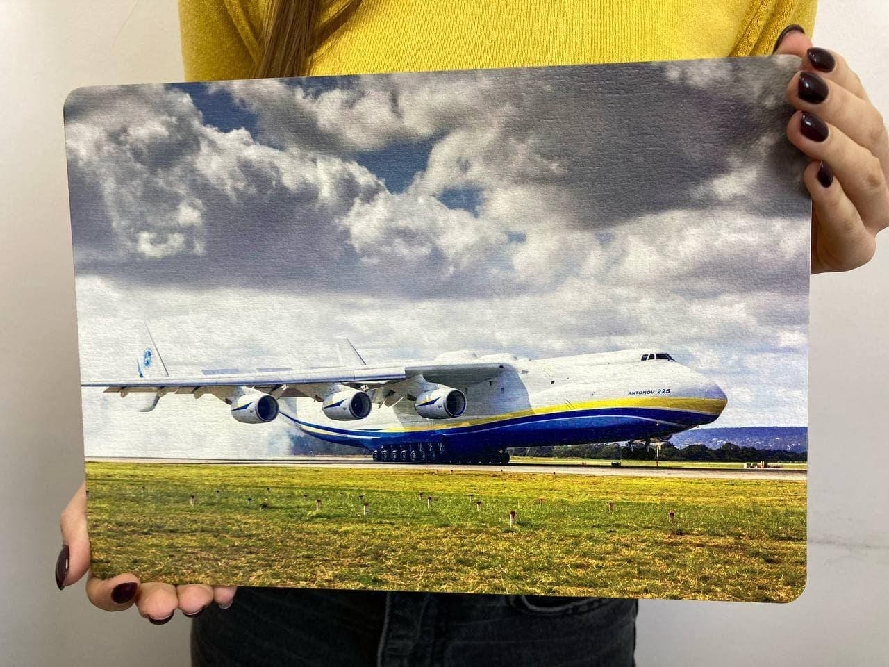 

Деревянный постер SOCOTRA poster самолёт АН-225 Мрия (формат A4, фанера)