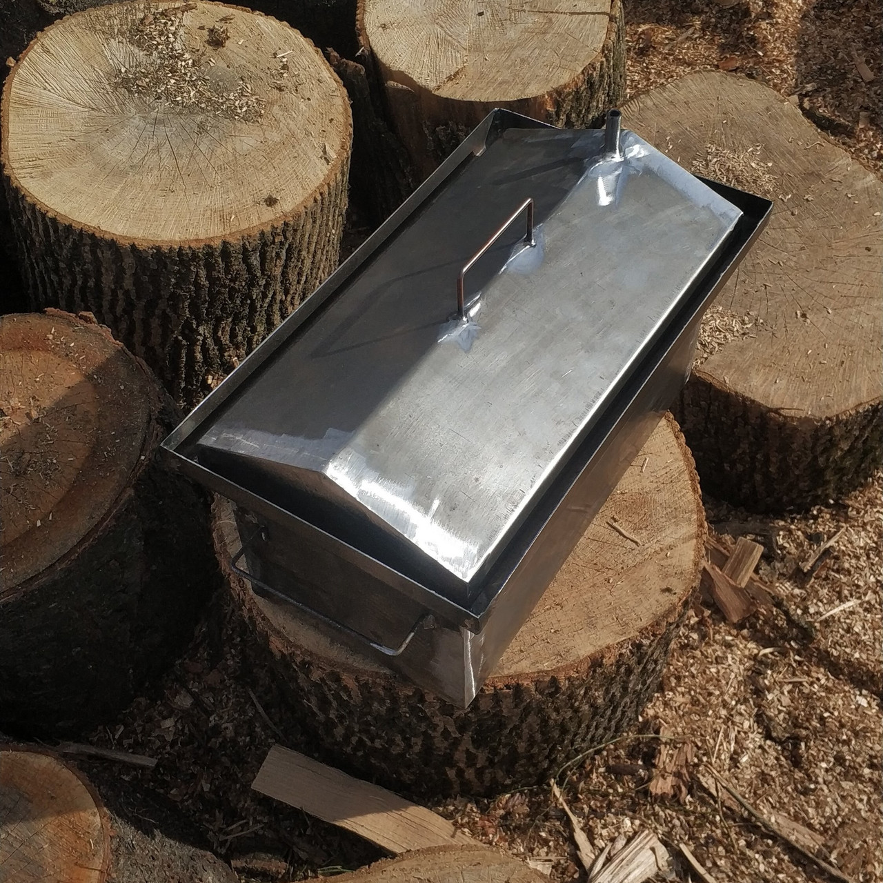 Коптильня гарячого копчення з гідрозатвором (велика)