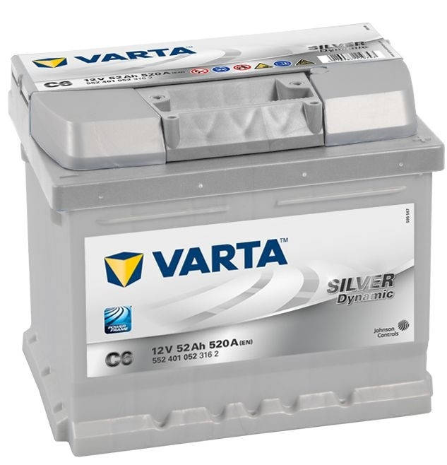 

Аккумулятор автомобильный Varta 6СТ-52 SILVER dynamic (C6)