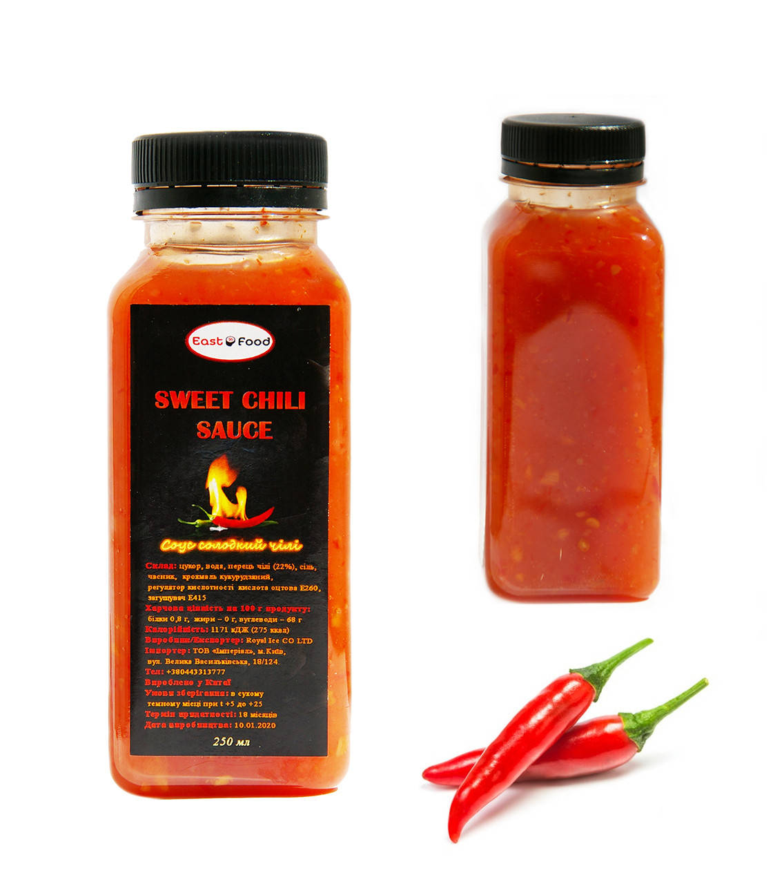 

Соус Сладкий Чили East Food 250 мл, Sweet Chilli