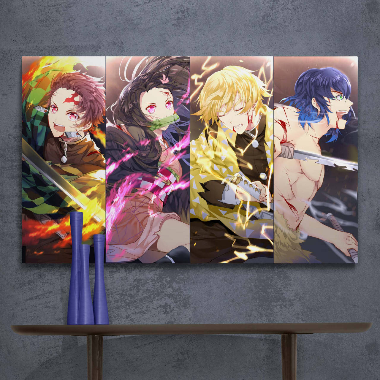 

Печать на холсте Kimetsu no Yaiba, Кимэцу но яиба, Клинок, уничтожающий демонов 50х80