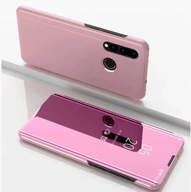 

Чехол Mirror для Huawei P40 Lite E книжка Зеркальная (разные цвета) розовый