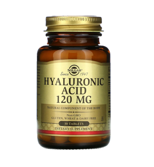 

Гиалуроновая кислота, Solgar, 120 мг, 30 таблеток