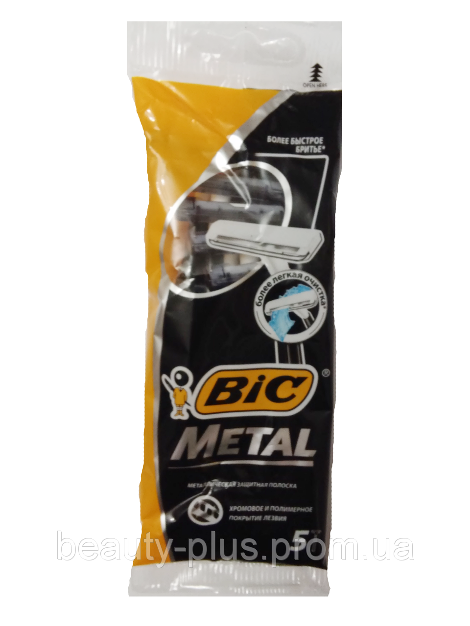 

BIC® мужские одноразовые станки для бритья BIC® Metal 1уп/5шт