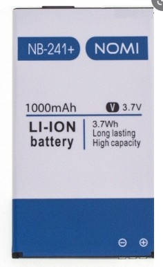 

Аккумулятор (батарея) Nomi АКБ для Nomi I241+ | NB-241+ | NB241+ (Li-ion 3.7V 1000mAh) Оригинал
