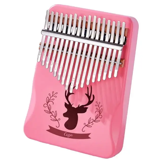 

Калимба музыкальный инструмент на 17 язычков (премиум качество) - Розовый