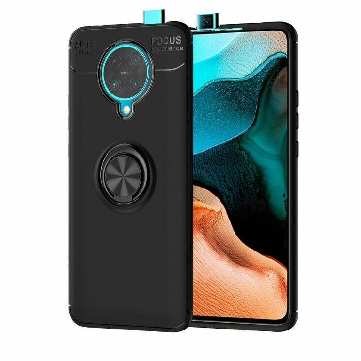 

TPU чехол AUTO FOCUS с кольцом для Poco F2 Pro / Redmi K30 Pro, Разные цвета