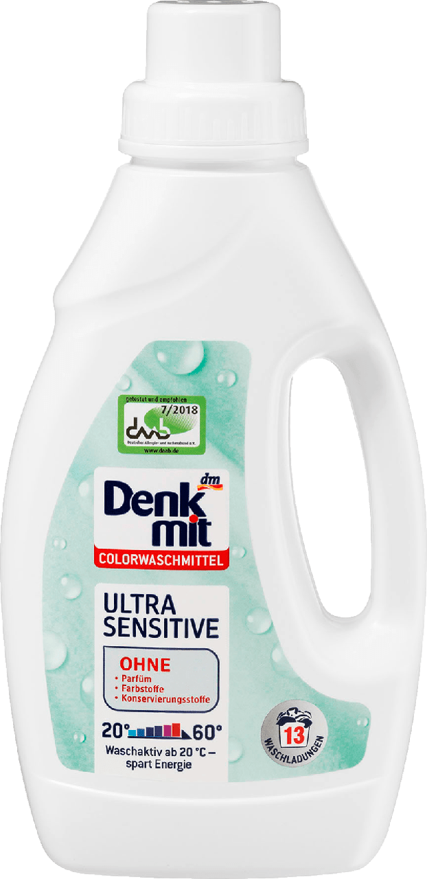 

Гель для стирки Denkmit Colorwaschmittel Ultra Sensitive, 750 мл