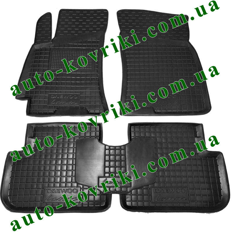 

Резиновые коврики в салон Daewoo Lanos (Avto-Gumm), Черный
