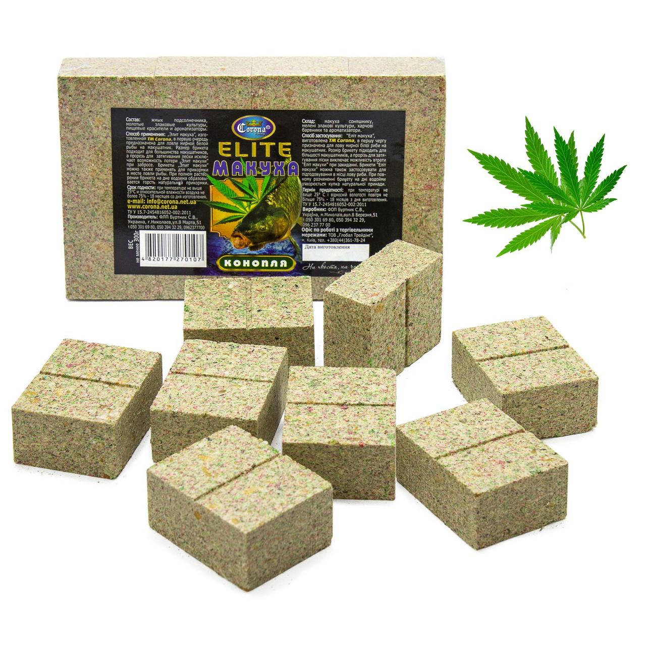 

Макуха Корона Еліт 300г кубик 8шт Конопля