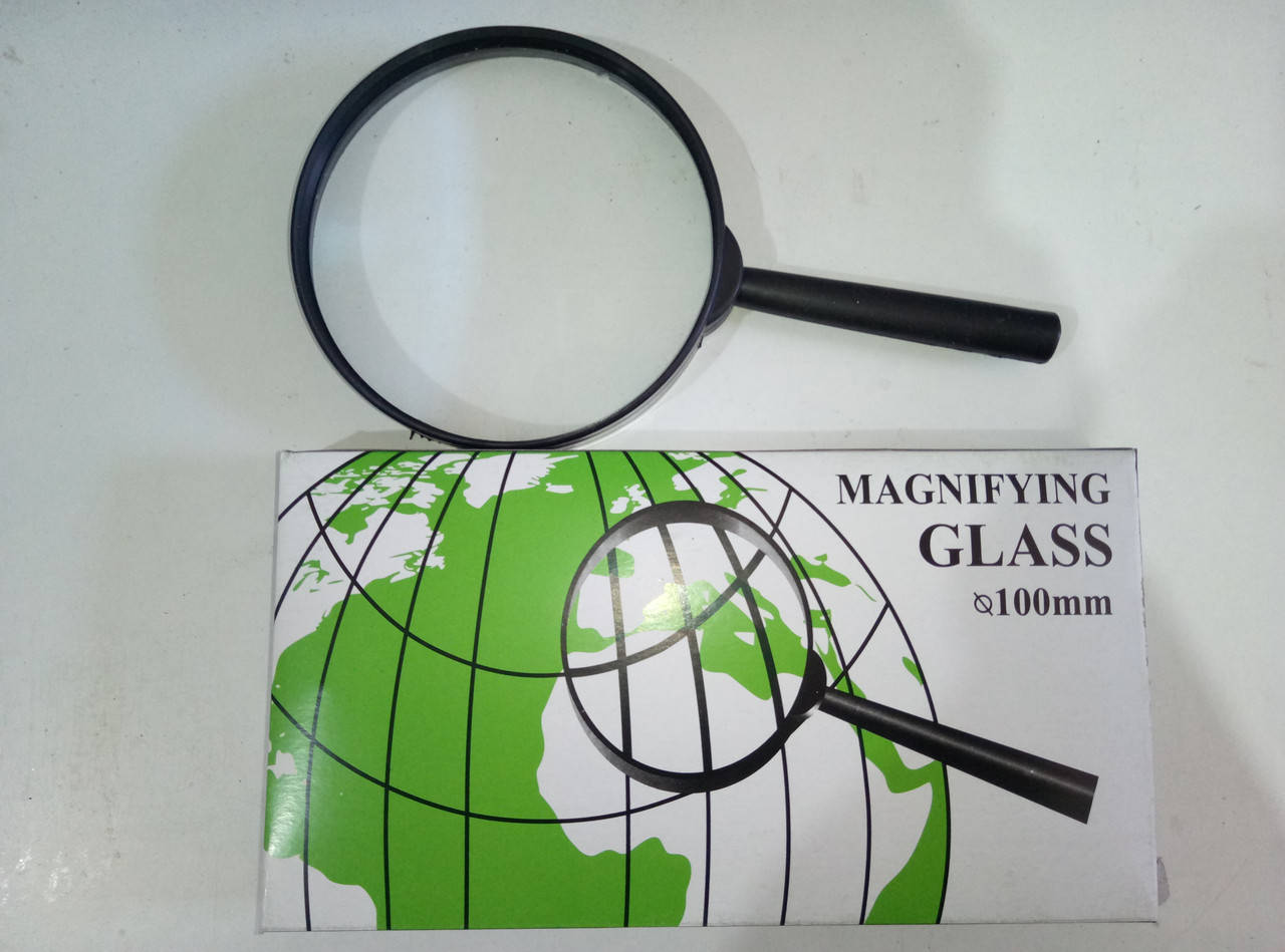 

Лупа с ручкой Magnifying Glass 100 мм, Черный