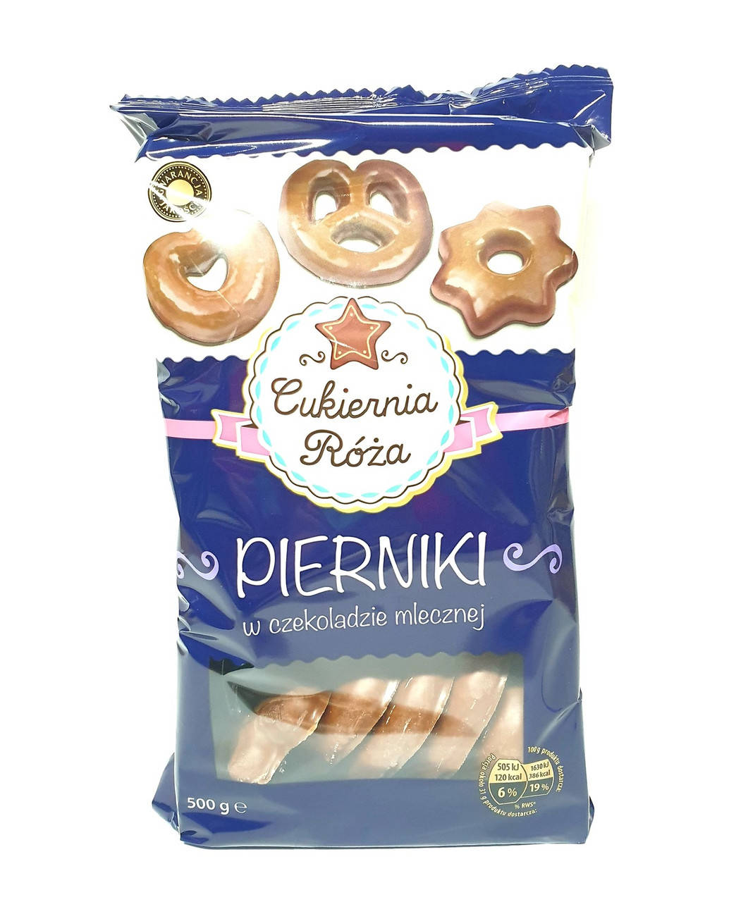 

Пряник в молочному шоколаді Cukiernia Roza, PIERNIKI w Czekoladzie mlecznej, 500 г